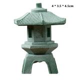 Chinese Pagoda Statue Miniature Sandstone Sculpture Asian Decor for Outdoor Car  Landscape Decor