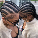 36" Twist Braids Lace Front Wig | Cornrow & Dutch Braids | Baby Hair | Synthetic Full Lace Wig