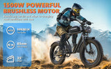 Ebike K7 2000W 48V 40AH Maximum Dual Motor Dual Battery Electric Motorcycle 20-inch Fat Tire Off-Road Bike Electric Bike 7 Speed