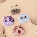 1/20 unidades de borlas de gato bonitas, base líquida, herramienta de maquillaje cosmético, corrector en polvo suave, belleza, borla de polvo de doble uso seca y húmeda