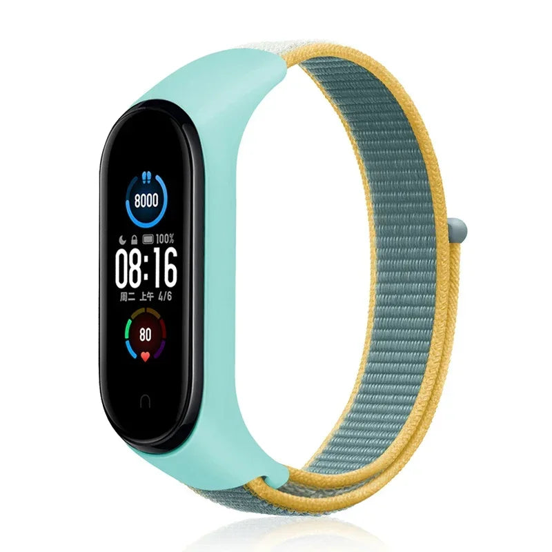 Bracelet For Mi Band 6 7 Strap Nylon Sport loop watch Belt Pulseira Correa Mi band 4 Wristband for xiaomi Mi band 5 4 3 Bracelet - Lootquake