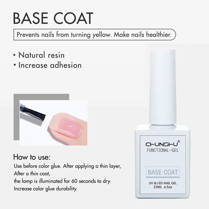 CHUNSHU 15ml Fluorescence Gel Nail Polish Semi Permanent UV/LED Nail Gel Long Lasting Varnish For Nails Art Manicures Soak Off