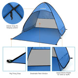 Tienda de campaña automática emergente para playa Lixada, ligera, para exteriores, con protección UV, para acampar y pescar, refugio solar tipo cabaña