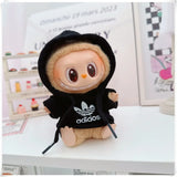 Vêtements de poupée Labubu, ensemble sweat à capuche et pantalon tendance, accessoires pour poupées Labubu Idol V1 V2, peluche universelle de 15/17 cm