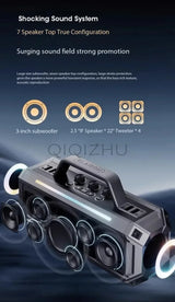 Enceinte Bluetooth sans fil haute puissance 300 W, portable, étanche IPX6, idéale pour les fêtes en extérieur.