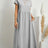 Women Elegant Solid Maxi Dress Summer Short Sleeve O Neck Vintage Harajuku Cotton Linen Loose Sundress Y2K Pockets Long Dress - Lootquake