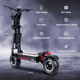 Trottinette électrique NFC en alliage d'aluminium améliorée, contrôle intelligent, 72 V, 50 A, 10 000 W, pneus tout-terrain/ville de 14 pouces, vitesse de 120 km/h