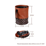 Contenedor de basura plegable para coche con almacenamiento multifuncional, impermeable, de gran capacidad y con montaje trasero, accesorios para coche