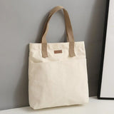 1Pc Women's Tote Bag Canvas Sewing Thread | Large Capacity Advanced Sense Handbag & Convenient Practical Female Commuter Bag