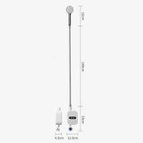 Chauffe-eau instantané 3500 W, robinet de salle de bain, prise UE, affichage numérique, pour maison de campagne, chalet, hôtel