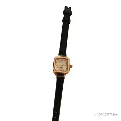 Hot Sales Women Watch Small Square Dial Thin Leather Strap Ladies Wristwatch Elegant Quartz Female Watches Casual reloj mujer - Lootquake