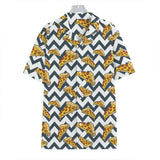 3D Print Pepperoni Pizza Graphic Aloha Shirts For Men Short Sleeve Oversized Beach Hawaii Shirts Mens Button Up Tee Shirt Tops - Lootquake