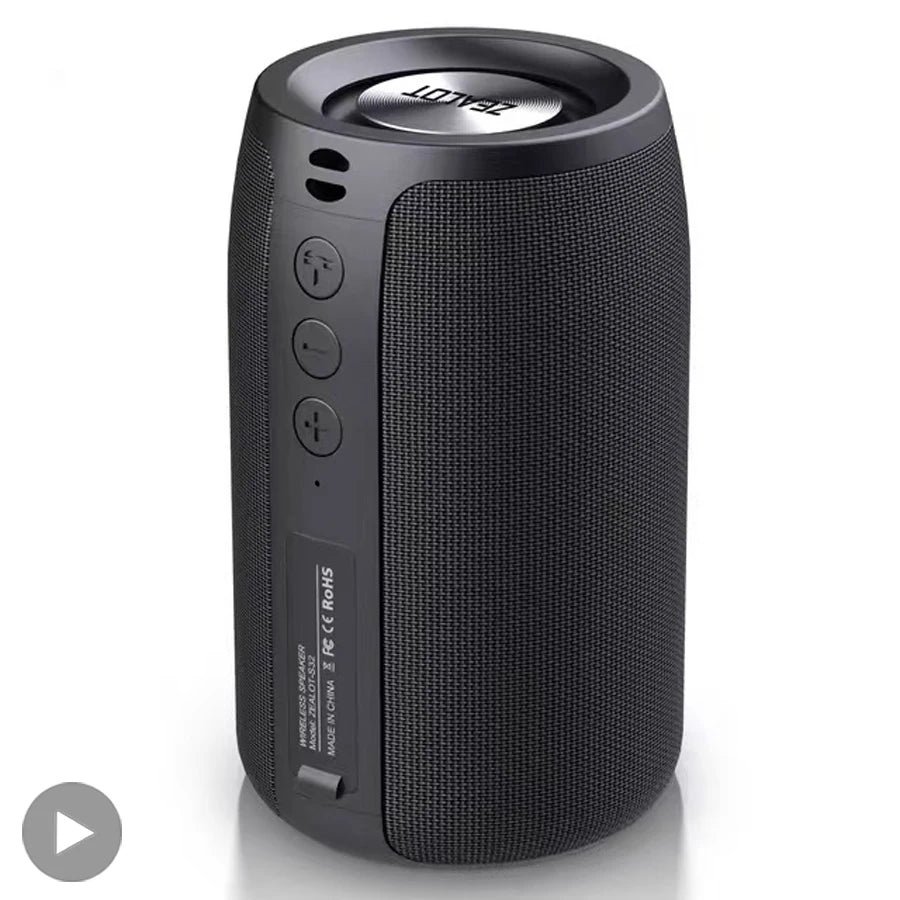 Altavoz Bluetooth con subwoofer, minialtavoz inalámbrico portátil, pequeño, resistente al agua, auxiliar, para PC, ordenador, potente caja de sonido para música