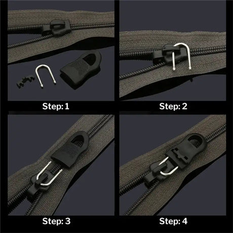 Zipper Slider Replacement Zipper Puller Tag Fixer Repair Kit Zipper for Sewing Clothes Travel Bag Suitcase Clothes Tent Backpack - Lootquake