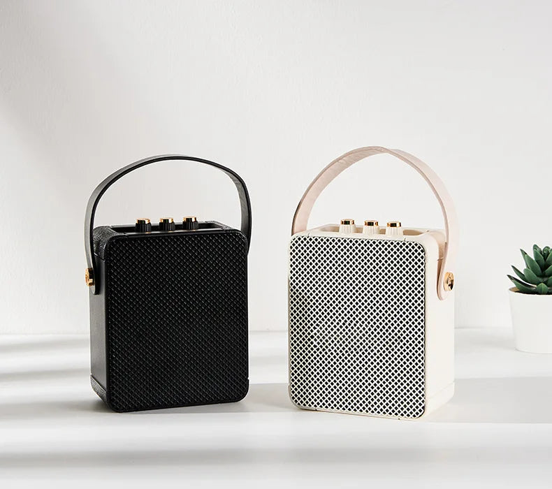 Altavoz Bluetooth inalámbrico pequeño, portátil, para exteriores, con barra de sonido de graves