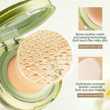 Base de maquillaje Mistine Air Cushion con acabado natural y húmedo, crema hidratante y nutritiva en polvo para piel seca, 13 g x 2