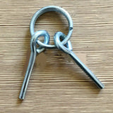 2Pcs Awning Tent Poles Nail Rings with 3.2CM Double Needle Metal Pins for Outdoor Camping Hiking Fishing Travel Tent Accessories - Lootquake