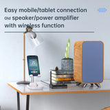 Receptor de audio Bluetooth 5.3 compatible con USB U-Disk Play, adaptador inalámbrico R/L, 2 RCA/3,5 mm AUX/fibra óptica para altavoz de kit de coche.