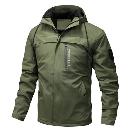 Winter Men's Warm Padded Jackets Fashion Men Fleece Lined Thermal Hooded Coats Men Mountain Ski Windbreaker Jackets Clothing - Lootquake