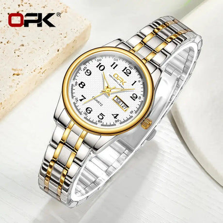 OPK 8110 Watch For Women Quartz Watch Waterproof Classic Luxury Brand Ladies Watch Stainless Steel Strap Watches Reloj Mujer - Lootquake