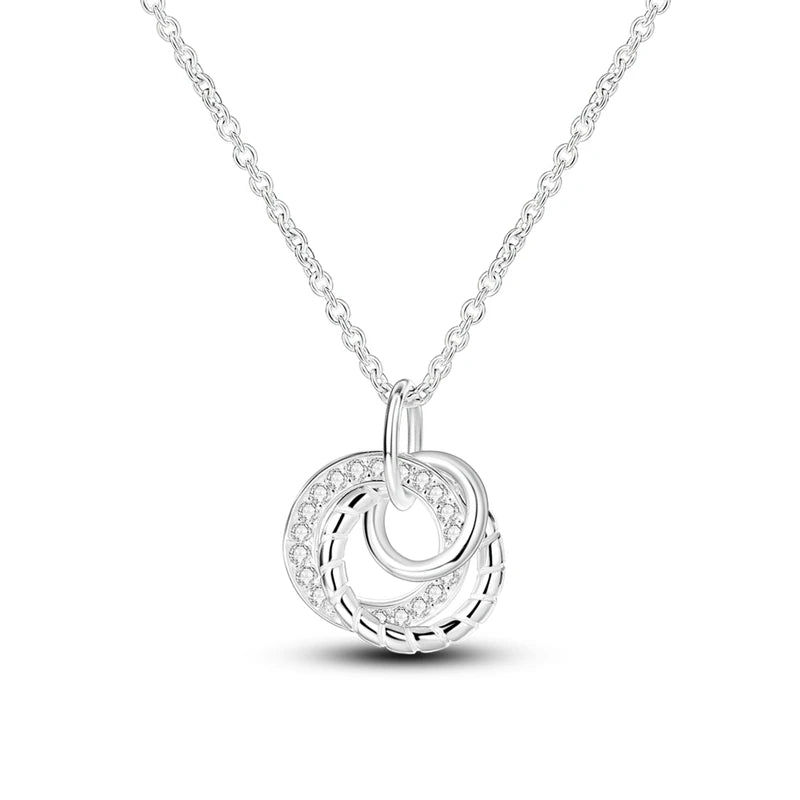 Silver Plated Women Link Chain Fine Necklace Fit Mini Dangle Charms DIY Fashion Pendant Collar - Lootquake