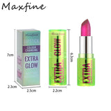 Crystal translucent color-changing jelly lipstick, moisturizing crystal lip gloss, long-lasting lip balm for daily makeup