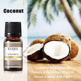Huile parfumée EUQEE 10 ml, noix de coco, vanille, chewing-gum, pour la fabrication de bougies, de savons, de gâteaux au café et de bois de cèdre. Huiles aromatiques de qualité supérieure.