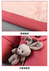4 Color Big Size Winter Keep Warm Long Style Girls Jacket Teenage Thick Heavy Cold-proof Hooded Windbreaker Coat For Kids - Lootquake