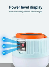 Powerful Solar LED Camping Lamp Waterproof Portable Lanterns Emergency Lights For BBQ Hiking USB Rechargeable Tent Lanterns - Lootquake