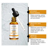 Suero facial con vitamina C, antiedad, hidratación profunda, atenúa arrugas finas, ilumina, hidrata, repara y nutre la piel.