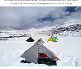 [HODR] 3F UL GEAR Lanshan 1 pro Tipi Tent Rodless Solo Ultralight 690g 20D Nylon Fabric Camping Season Tent Trekking Tents - Lootquake