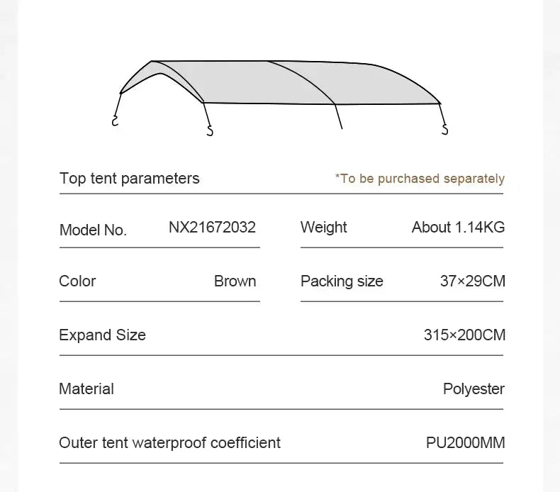 MOBI GARDEN Camping LS4 Tunnel Tent Living Shell Tent Large Blow Tent Invite Space Two Bedrooms - Lootquake