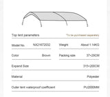 MOBI GARDEN Camping LS4 Tunnel Tent Living Shell Tent Large Blow Tent Invite Space Two Bedrooms - Lootquake