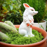 Artesanía de resina, pequeña estatua, exquisita escultura de animal simulado, lindo arte, adorno de escritorio para balcón.