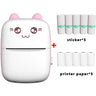 Mini impresora de 57 x 25 mm, papel térmico, etiqueta adhesiva, papel autoadhesivo para niños, impresión instantánea, cámara, impresora de bolsillo