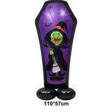Halloween Theme Standing Balloon Pumpkin Haunted House Spider Cat Foil Balloon Happy Halloween Decor Supplies Kids Gifts