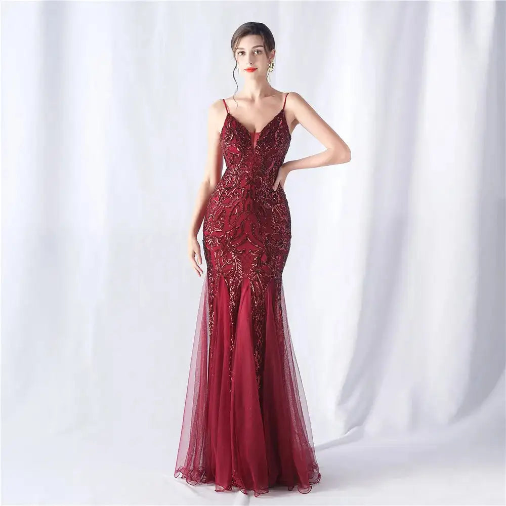 Luxury Youthful Women's Elegant Long Dress Party 2024 Graduation Ceremonies Prom Evening Formal on Sale Clearance Summer Fashion