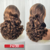 100% Human Hair | Highlight | Ombre | Double Drawn | Brazilian | Remy | Bouncy Body Wave | Full Fumi | Bouncy Weave | Wavy Hair Lace Wigs