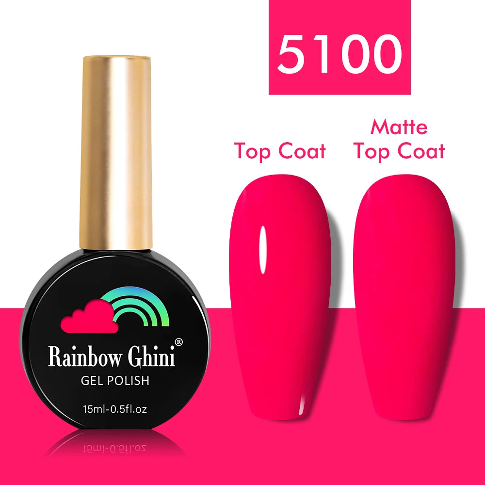 Rainbow Ghini UV LED Glitter Purple Gel Nail Polish 15ml Manicure Art Accessories Nail Glue Supplies for Professionals Varnishes
