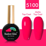 Rainbow Ghini UV LED Glitter Purple Gel Nail Polish 15ml Manicure Art Accessories Nail Glue Supplies for Professionals Varnishes