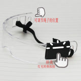 Labubu LED Punk Glasses Labubu Doll 3-color Luminous Glasses Cool Night Light Future Technology Glasses Mini Edition