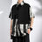 M-5XL Plus Size Mens Short Sleeve Shirt Chinese Traditional Tai Chi Kung Fu Mandarin Collar Frog-Button Clothes Summer Tops Man - Lootquake