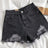 Casual High Waist Denim Shorts Women Summer Pocket Tassel Hole Ripped jeans Short Female Femme Short Pants Women - Lootquake