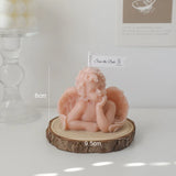 Vela perfumada con forma de ángel para decoración de habitación, estilo nórdico, que alivia la fatiga y crea un ambiente festivo para bodas y cumpleaños.
