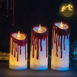 Bougie électronique amusante pour Halloween, veilleuse à LED, décoration d'intérieur, arrangement créatif