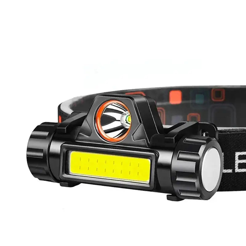 1pcs Rechargeable Fishing LED Headlamp Camping Headlight XPE COB Work Light 2 Lighting Modes With Tail Magnet Detachable - Lootquake