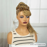 613 Blonde Ponytail Headband Braid Wig with Bangs | Knotless Style
