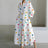 Autumn Dress Long Sleeve Dot Print Elegant Maxi Dresses For Women 2023 White Casual V Neck Shirt Party Long Dress Robe Femme - Lootquake