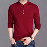 Unicolor Pullover Gym Mens Polo Shirts 100℅ Cotton Plain Male Sweatshirts Quotes Long Sleeve Regular Fit Designer Korean Autumn - Lootquake