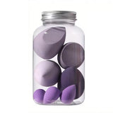 7 esponjas de maquillaje, esponjas cosméticas para base, esponjas para difuminar, esponjas para polvos, accesorios de maquillaje, herramientas de maquillaje para mujeres.